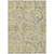 10' X 14' Gold Gray And Charcoal Floral Washable Indoor Outdoor Area Rug