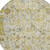 8' Gold And Ivory Round Patchwork Washable Indoor Outdoor Area Rug