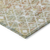 9' X 12' Peach And Ivory Argyle Washable Indoor Outdoor Area Rug