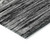 8' X 10' Black And Ivory Striped Washable Indoor Outdoor Area Rug - Black, Ivory