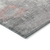 8' X 10' Coral And Gray Abstract Washable Indoor Outdoor Area Rug