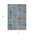 10' X 14' Teal Blue Aqua And Beige Patchwork Washable Indoor Outdoor Area Rug