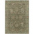 9' X 12' Olive Green And Rust Floral Washable Indoor Outdoor Area Rug
