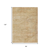 8' X 10' Linen And Wheat Aztec Washable Indoor Outdoor Area Rug
