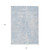 8' X 10' Denim Blue Ivory And Gray Geometric Washable Indoor Outdoor Area Rug