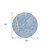 8' Blue And Ivory Round Abstract Washable Indoor Outdoor Area Rug