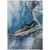 9' X 12' Blue And Gray Abstract Washable Indoor Outdoor Area Rug - Blue, Gray