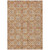 8' X 10' Copper Gray And Beige Floral Washable Indoor Outdoor Area Rug