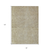 8' X 10' Ivory And Brown Abstract Washable Indoor Outdoor Area Rug