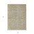 8' X 10' Ivory And Brown Abstract Washable Indoor Outdoor Area Rug