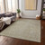 8' X 10' Ivory And Brown Abstract Washable Indoor Outdoor Area Rug