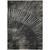 8' X 10' Black and Ivory Abstract Washable Non Skid Indoor Outdoor Area Rug