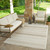 6' X 9' Beige and Brown Geometric Distressed Indoor Outdoor Area Rug
