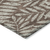 8' X 10' Brown And Beige Floral Washable Indoor Outdoor Area Rug