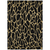 9' X 12' Black And Gold Geometric Washable Indoor Outdoor Area Rug