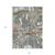 8' X 10' Gray Copper And Mint Green Geometric Washable Indoor Outdoor Area Rug
