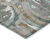 8' X 10' Gray Copper And Mint Green Geometric Washable Indoor Outdoor Area Rug