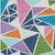 9' X 12' Dark Blue Green And Pink Geometric Washable Indoor Outdoor Area Rug