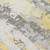 9' X 12' Yellow And Ivory Abstract Washable Indoor Outdoor Area Rug - 880016507096