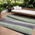 8' X 10' Purple And Green Abstract Washable Indoor Outdoor Area Rug - Purple, Green
