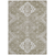 8' X 10' Taupe Beige And Ivory Medallion Washable Indoor Outdoor Area Rug