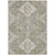 8' X 10' Taupe Beige And Ivory Medallion Washable Indoor Outdoor Area Rug