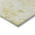9' X 12' Gold Wheat And Ivory Floral Washable Indoor Outdoor Area Rug