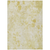 9' X 12' Gold Wheat And Ivory Floral Washable Indoor Outdoor Area Rug