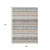 9' X 12' Gray And Silver Striped Washable Indoor Outdoor Area Rug - Gray, Silver