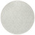 8' Ivory And Light Gray Round Geometric Washable Indoor Outdoor Area Rug