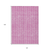 10' X 14' Blush And Ivory Striped Washable Indoor Outdoor Area Rug