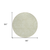 8' Artichoke Green And Ivory Round Floral Washable Indoor Outdoor Area Rug