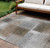 8' X 10' Silver Gray And Beige Abstract Washable Indoor Outdoor Area Rug