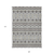 9' X 12' Gray Brown And Ivory Moroccan Washable Indoor Outdoor Area Rug