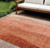 8' X 10' Red Copper And Terra Cotta Ombre Washable Indoor Outdoor Area Rug