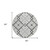 8' Gray Charcoal And Ivory Round Geometric Washable Indoor Outdoor Area Rug