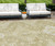 8' X 10' Wheat Gold And Ivory Medallion Washable Indoor Outdoor Area Rug