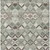 9' X 12' Sage And Off White Geometric Washable Indoor Outdoor Area Rug