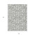 10' X 14' White Gray And Silver Geometric Washable Indoor Outdoor Area Rug