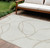 10' X 14' Ivory And Beige Abstract Washable Indoor Outdoor Area Rug Transitional Style - Ivory, Beige Color