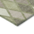 10' X 14' Artichoke Green Beige And Ivory Geometric Washable Indoor Outdoor Area Rug