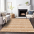 9' X 12' Terra Cotta And Beige Southwestern Washable Indoor Outdoor Area Rug