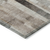 9' X 12' Taupe And Gray Striped Washable Indoor Outdoor Area Rug