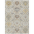 8' X 10' Beige Brown And Green Damask Washable Indoor Outdoor Area Rug