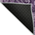 10' X 14' Purple And Charcoal Floral Medallion Washable Indoor Outdoor Area Rug