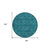 8' Round Teal Round Floral Medallion Washable Non Skid Indoor Outdoor Area Rug