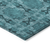 8' Round Teal Round Floral Medallion Washable Non Skid Indoor Outdoor Area Rug