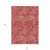 9' X 12' Red And Ivory Abstract Washable Indoor Outdoor Area Rug Transitional Style - Red, Ivory Color
