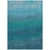 10' X 14' Teal Blue And Sky Blue Ombre Washable Indoor Outdoor Area Rug