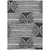 8' X 10' Black And White Abstract Washable Indoor Outdoor Area Rug